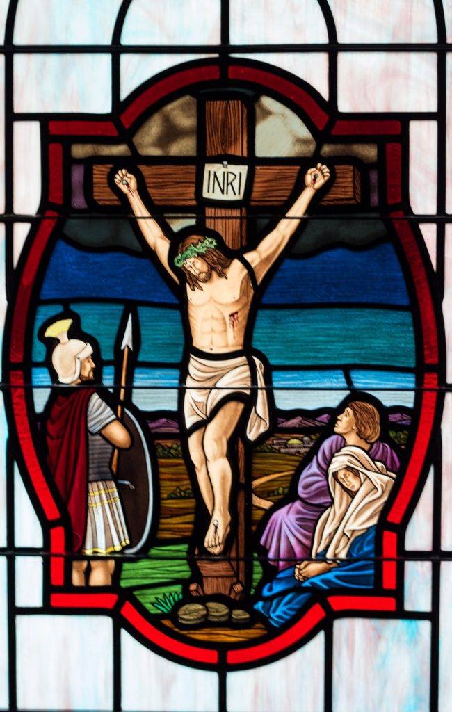 Stained Glass Crucifix